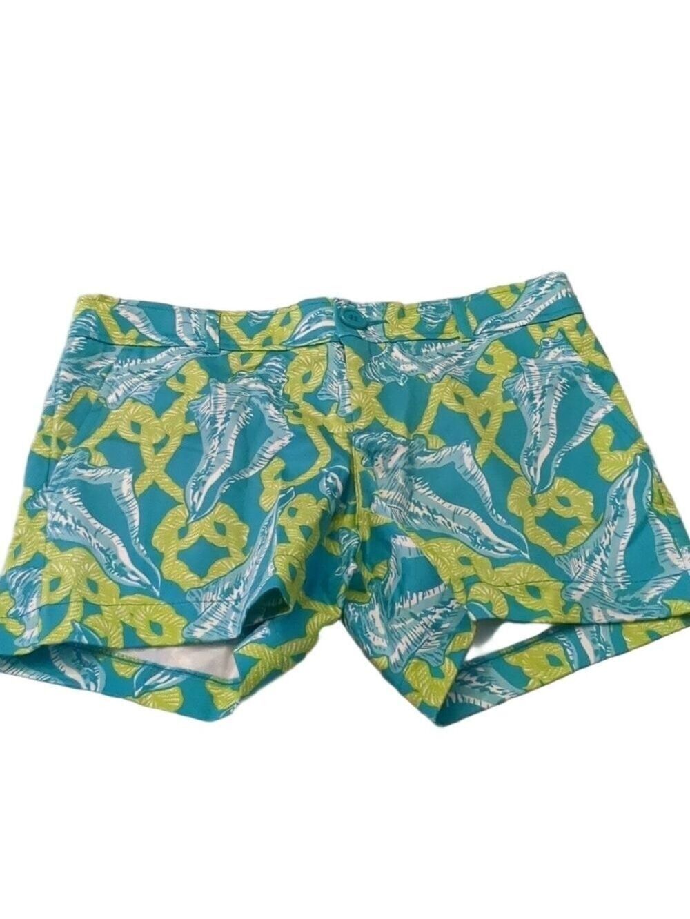 Tracy Negoshian Atlantis turquoise shorts size 4